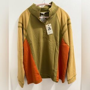 Easel Multitone Button-Up Sweatshirt